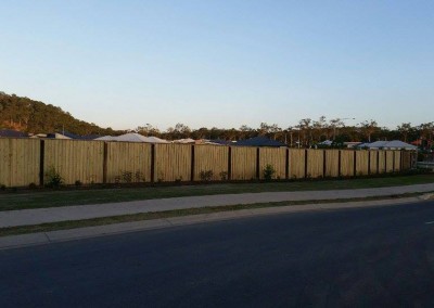 long fence, materials supplied by Steel supplies Gladstone qld