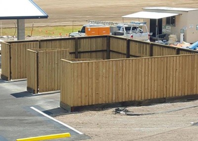 timber fence and gater build wiht supplies from Steel supplies Gladstone
